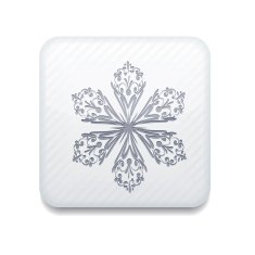 Vector white Snowflake icon Eps10 Easy to edit N5