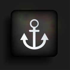 Vector square icon on black background Eps10 N8
