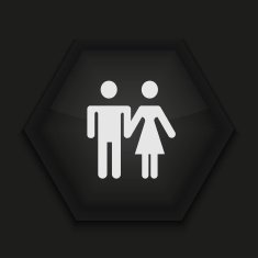 Vector creative icon on black background Eps10 N31