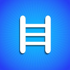 Vector icon on blue background Eps10 N21