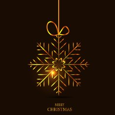 Christmas Snowflakes Background Vector Illustration N51