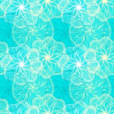 Blue floral seamless pattern N6