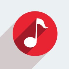 Vector red circle icon on gray background Eps10 N41