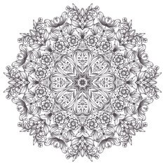 round detailed pattern
