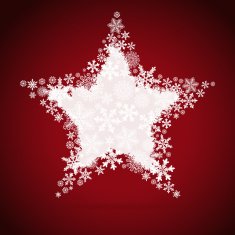 Christmas star snowflake design background