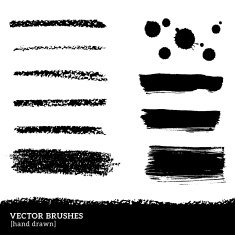 Set of brush strokes N2