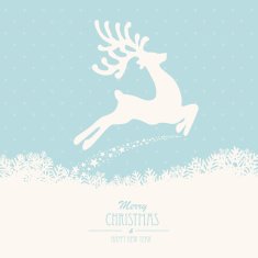 reindeer fly merry christmas N7