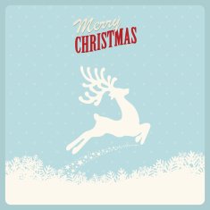 reindeer fly merry christmas N8