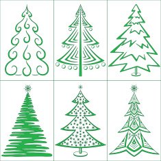 Christmas trees set N3
