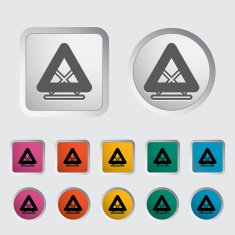 Warning triangle single icon N3
