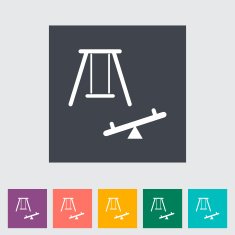 Swing Single flat icon N6