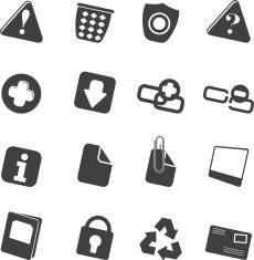 Silhouette Web site and computer Icons N2
