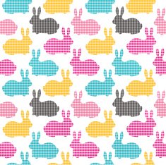 Rabbits seamless pattern N8