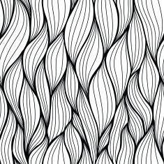 Seamless abstract pattern Black & white