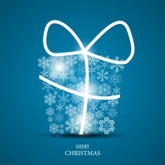 Christmas Snowflakes Background Vector Illustration N57
