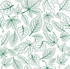 seamless pattern of green leaves N5