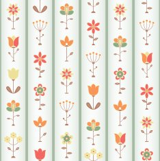 retro flower seamless N5