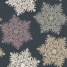Vector Seamless Snowflake Pattern