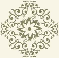 Baroque floral decoration