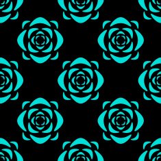 Seamless pattern with lotus flowers N6
