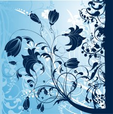 Blue Floral Design
