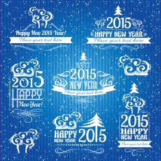 New 2015 year design elements set N2