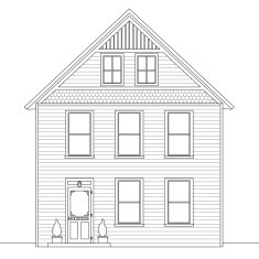 Georgian house outline