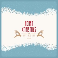 merry christmas snowy winter background