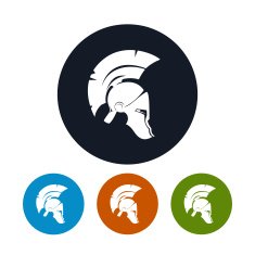 Antique helmet icon vector illustration N2