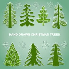 Christmas decorations set christmas trees N2