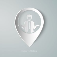 businessman web pointer icon N2