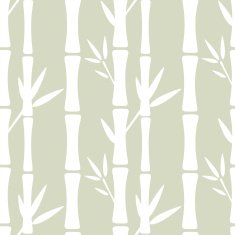 Seamless pattern with bamboo trees N17