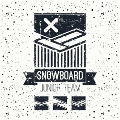 Snowboard junior team emblem