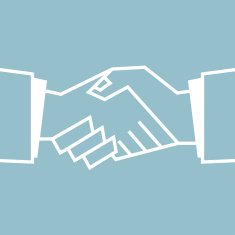 Flat Handshake Icon N2