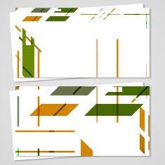 Vector business-card set for your design N143