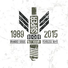 Emblem racing club in military style