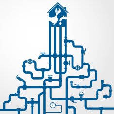 Water pipes and sewerage