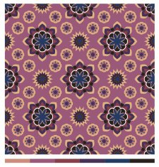 Seamless wallpaper patterns - floral series N25