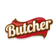 Butcher Shop Design Element Label or Badge N2