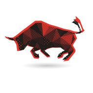 Bull abstract isolated on a white background vector illustration N4