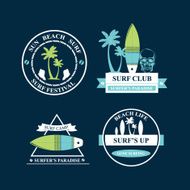 Surfing summer icons N2