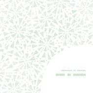 green abstract triangles textile texture frame corner pattern background