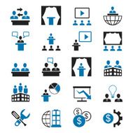 Business and presentation icon set N7