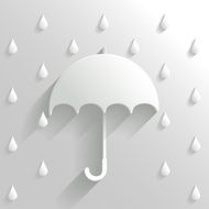 Abstract Umbrella on White Background N2