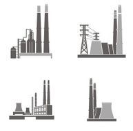 Industrial Buildings Vector Illustrations N4