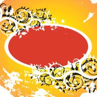 Vector grunge floral background N8