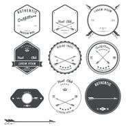 Set of vintage hunt icons emblems and labels Vector