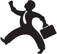 Business Man Carrying Briefcase