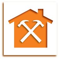 Cut Out Hammer House Icon
