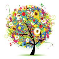 Floral tree beautiful N4